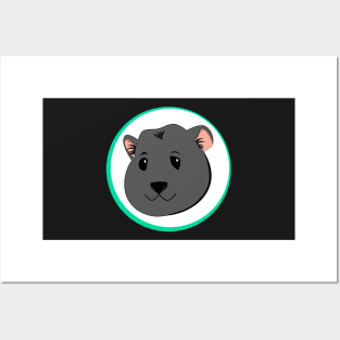 Guinea Pig - Grey Posters and Art